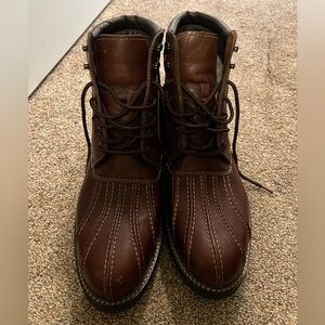 Johnston & Murphy MCHUGH Shearling Duck Boot Brown 25-6540 Size 12